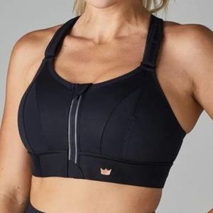 SHEFIT Ultimate Sports Bra Black and Gold Size 1Luxe